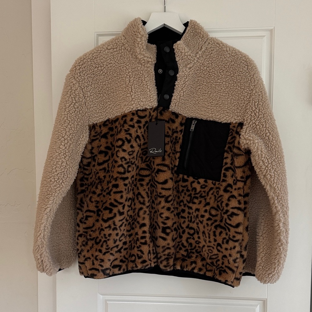 RAILS Saga Fleece Pullover size small NWT